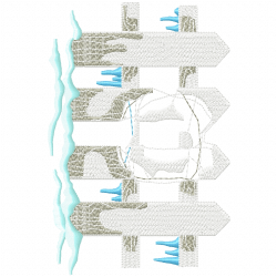 Garden Barriers Embroidery Design 9